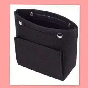 Felt Purse Organizer Insert - Black Organizer